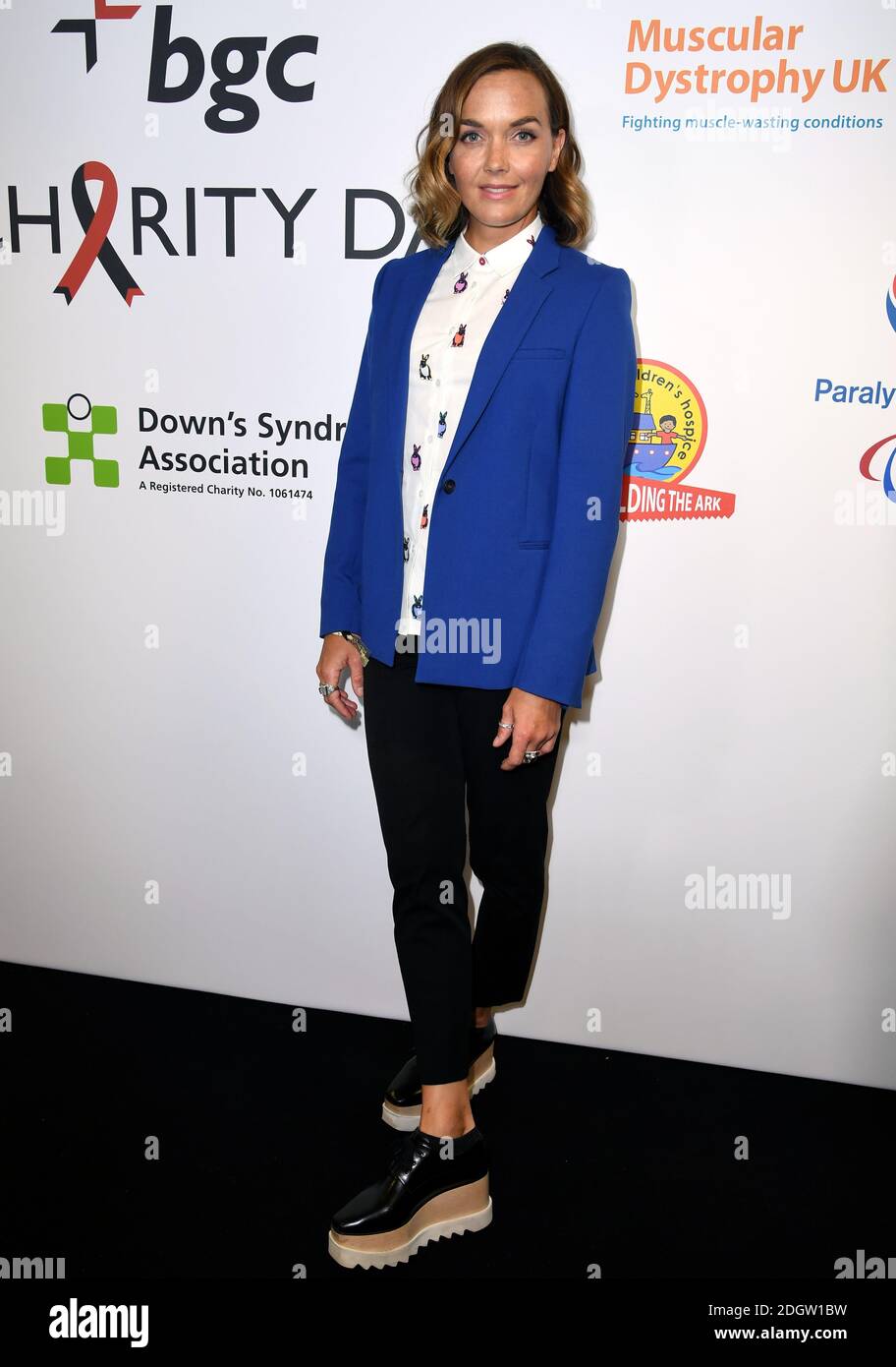 Victoria Pendleton während des 14. Jährlichen BGC Charity Day bei BGC Partners, One Churchill Place, London Stockfoto