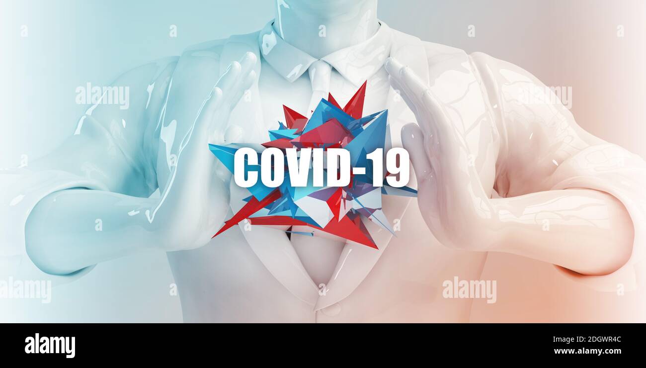 Medizinisches Fachpersonal Covid-19 Stockfoto