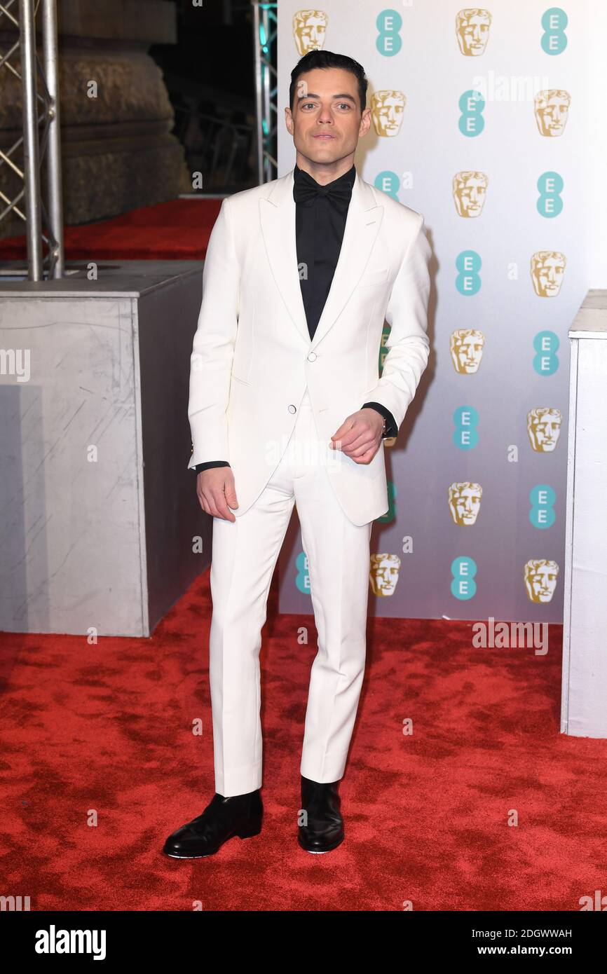 Rami Malek nimmt an den 72. British Academy Film Awards Teil, die in der Royal Albert Hall, Kensington Gore, Kensington, London, verliehen werden. Bild Kredit sollte lauten: Doug Peters/EMPICS Stockfoto