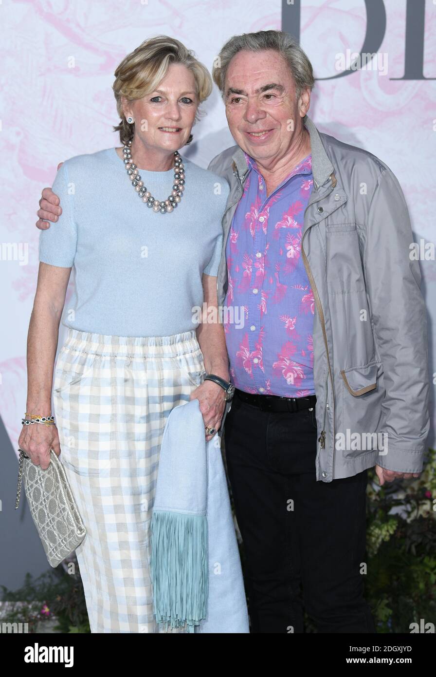 Andrew Lloyd Webber und seine Frau Madeleine Gurdon kommen zur V&A Summer Party in der Sainsbury Gallery, Victoria and Albert Museum in London an. Bildnachweis sollte lauten: Doug Peters/EMPICS Stockfoto