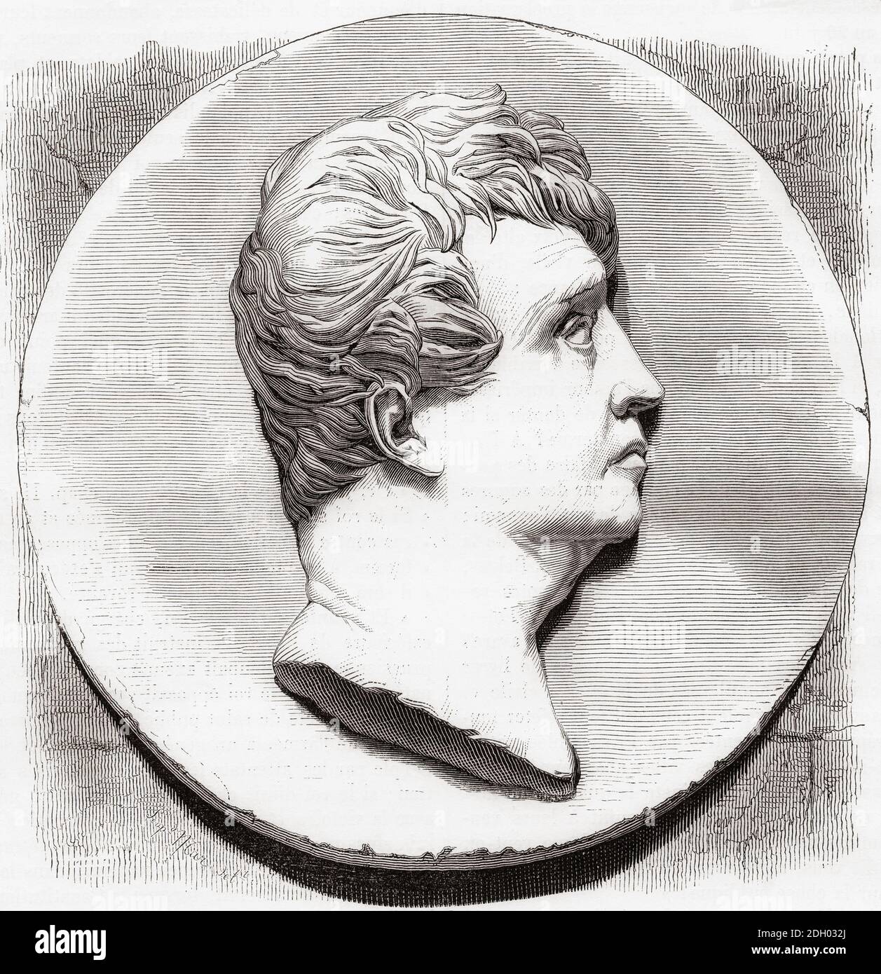 Claude Joseph Rouget de Lisle, manchmal mit der Schreibweise de l'Isle oder de Lile, 1760 1836. Französischer Armeeoffizier der Französischen Revolutionskriege, auch bekannt für das Schreiben der Worte und der Musik von La Marseillaise. Stockfoto