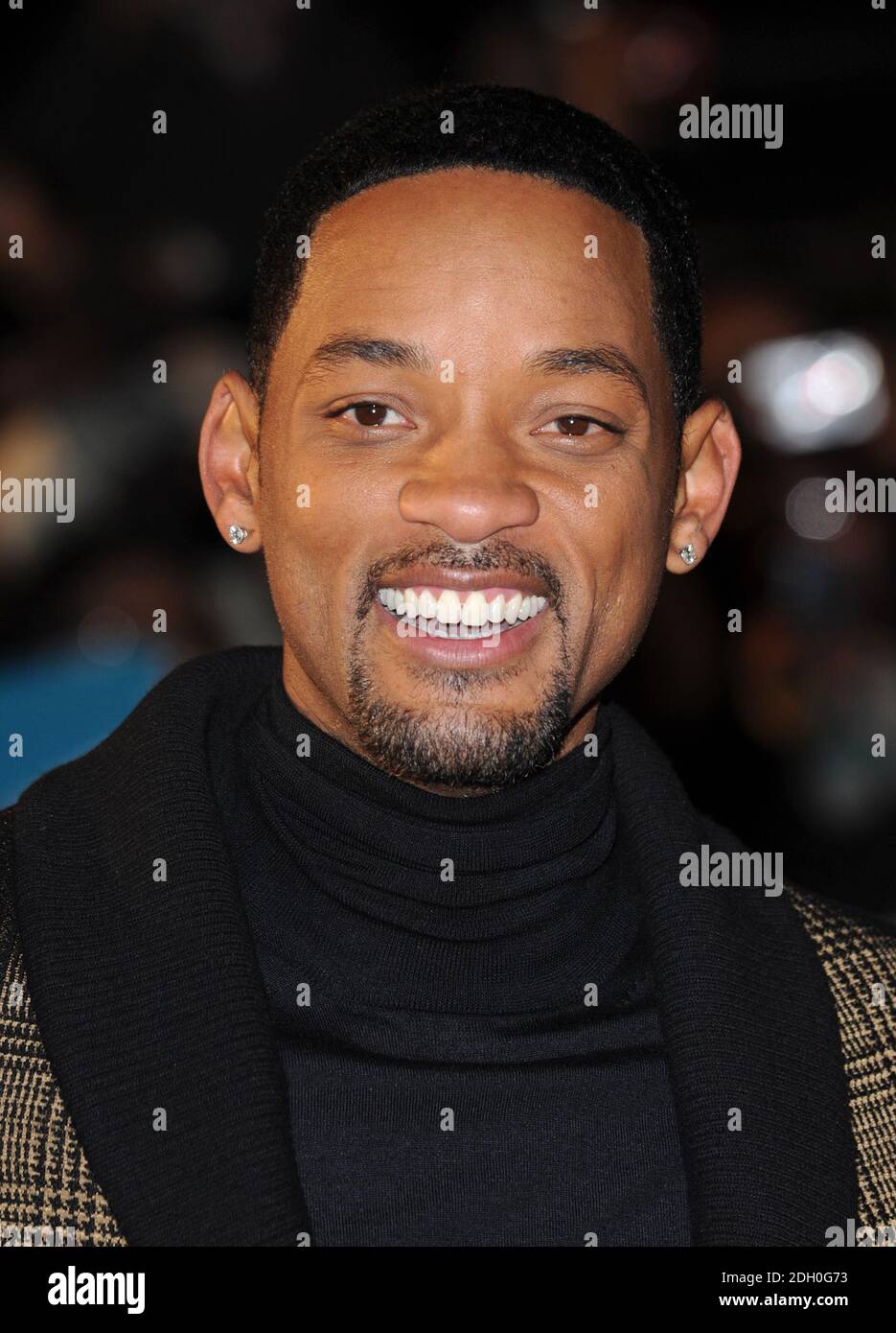 Will Smith bei der britischen Premiere von Seven Pounds, Leicester Square, London. Stockfoto