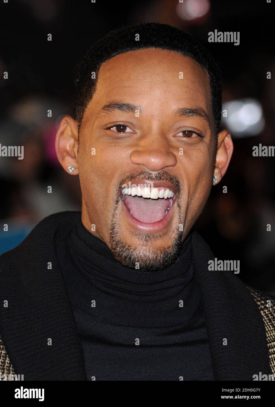 Will Smith bei der britischen Premiere von Seven Pounds, Leicester Square, London. Stockfoto