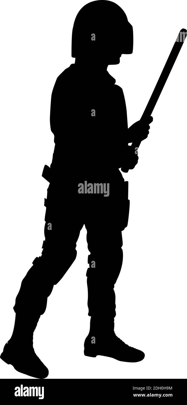 Polizei-schlagstock-symbol, cartoon-vektor, schlagstock des polizisten,  schlagstock des polizisten
