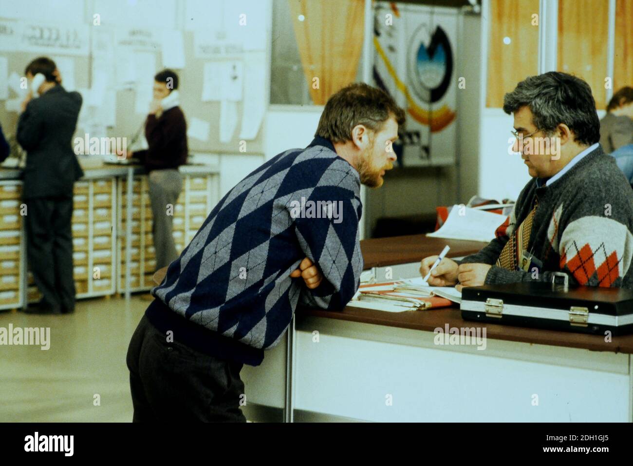 Börse, Moskau, CEI, ehemalige UdSSR, 1991 Stockfoto