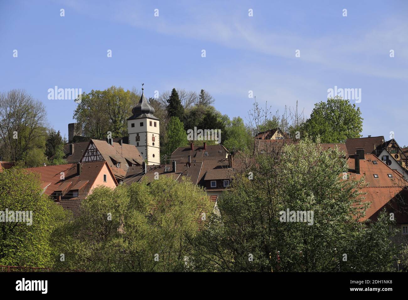 Stadt Forchtenberg, Hohenlohe, Deutschland Stockfoto
