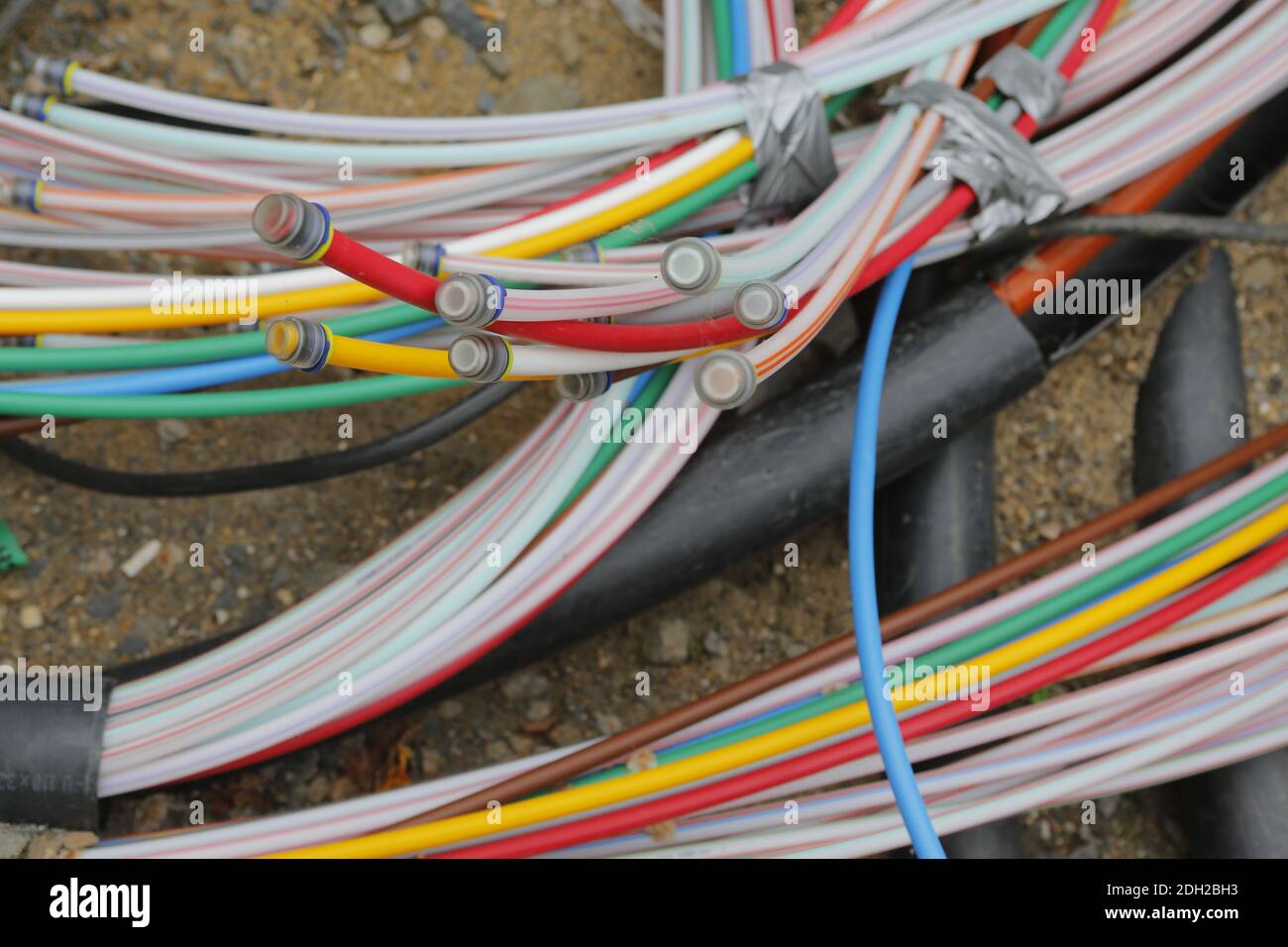 Breitbandausbau Stockfoto