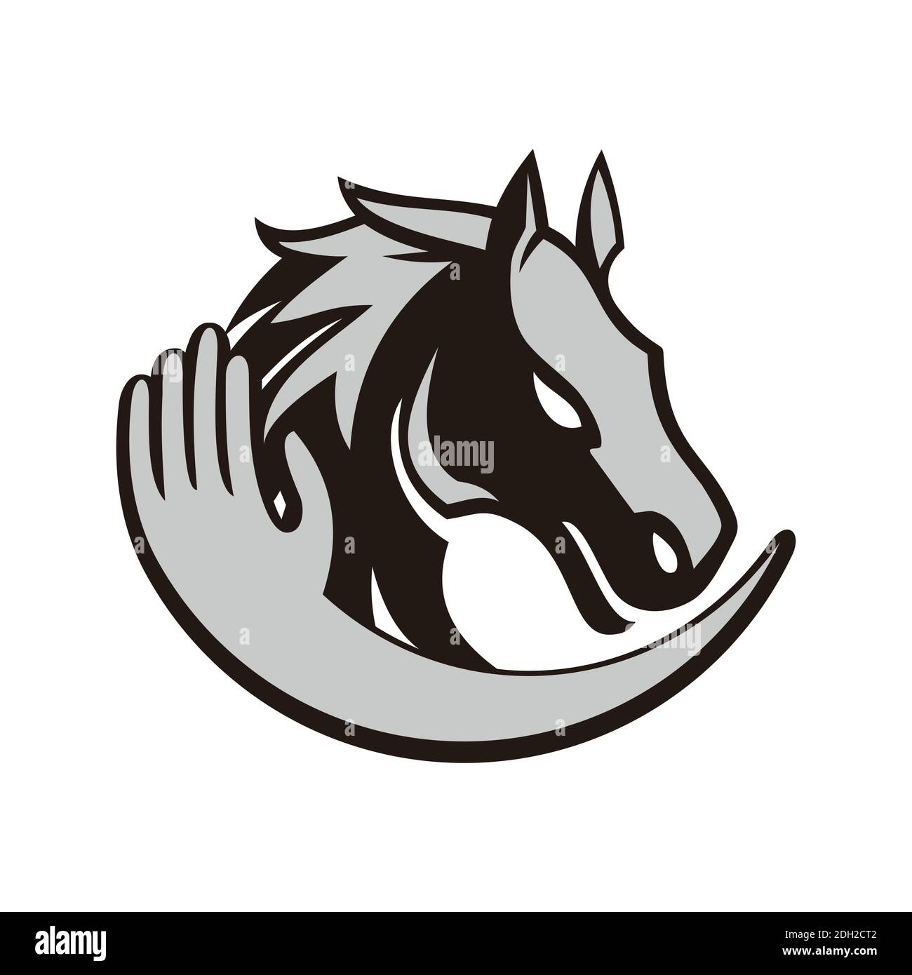 Abstraktes Pferd Bauernhof Logo Symbol Konzept Grafik Vektor Design Stock Vektor