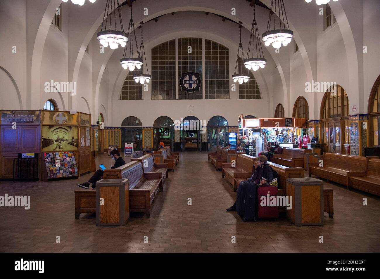 Historischer Bahnhof Santa Fe, Downtown San Diego, CA, (Foto von Casey B. Gibson) Stockfoto