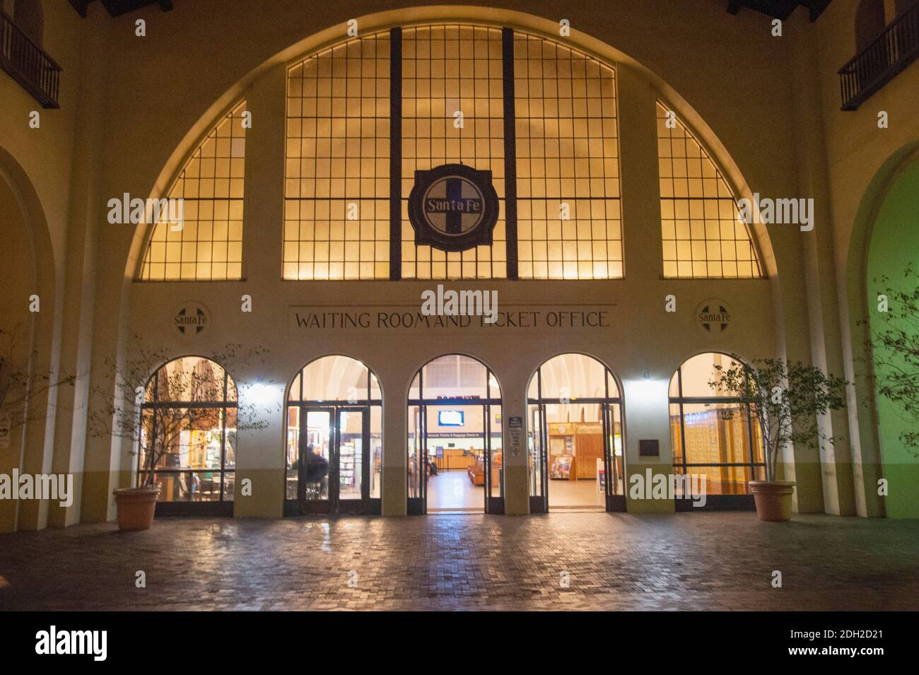 Historischer Bahnhof Santa Fe, Downtown San Diego, CA, (Foto von Casey B. Gibson) Stockfoto