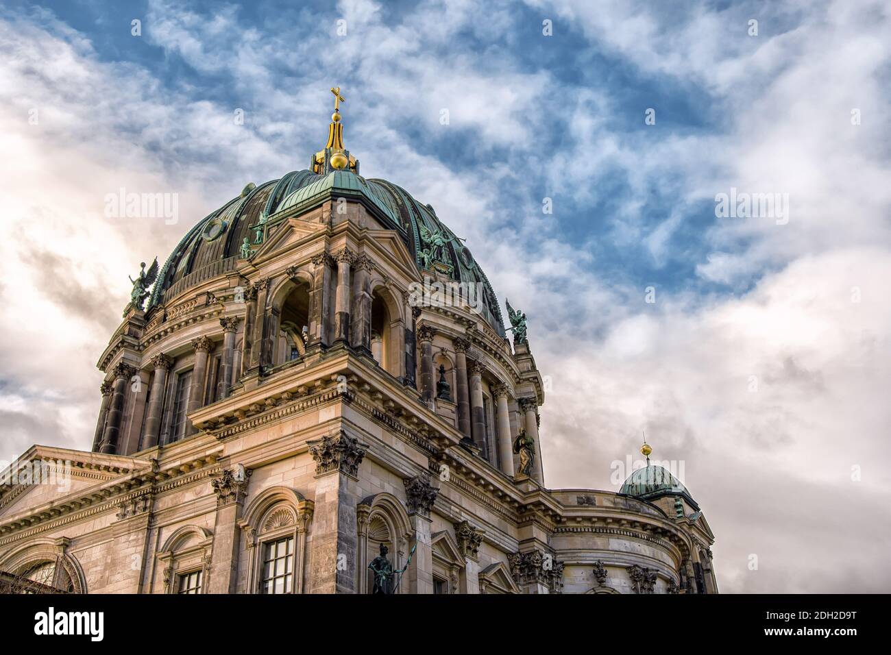 Die größte evangelische Kirche in Deutschland architektonisches Fragment. Stockfoto