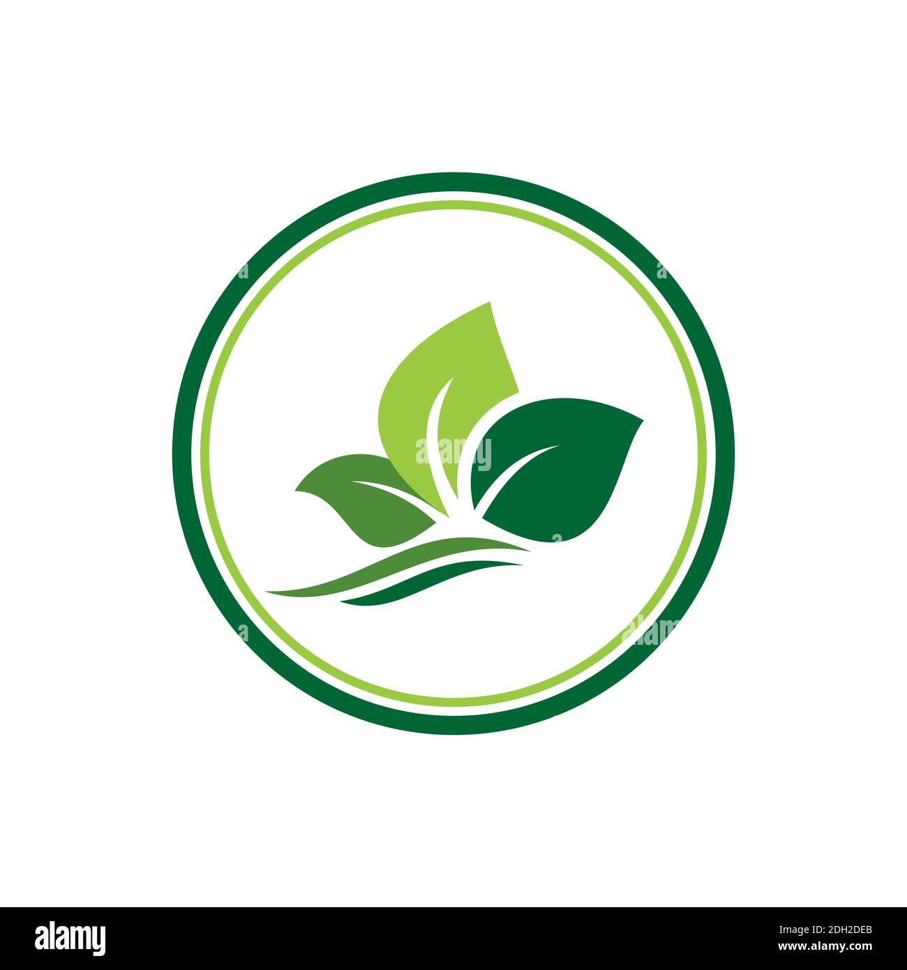 Abstrakte Blätter Plantage Garten Anwesen Logo Symbol Vektor Konzept Design Stock Vektor