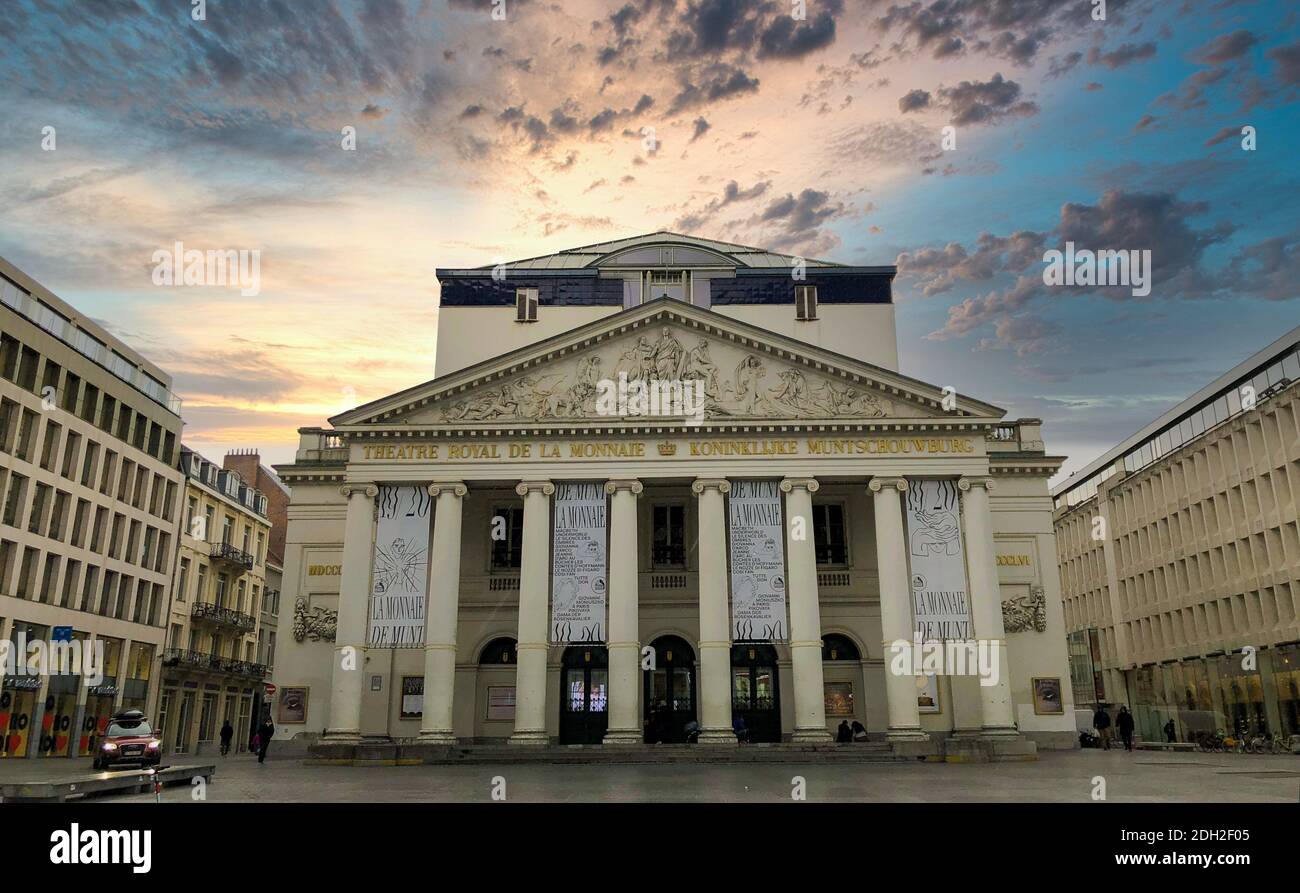 Das Opernhaus in Brüssel Stockfoto Das Opernhaus in Brüssel Stockfoto