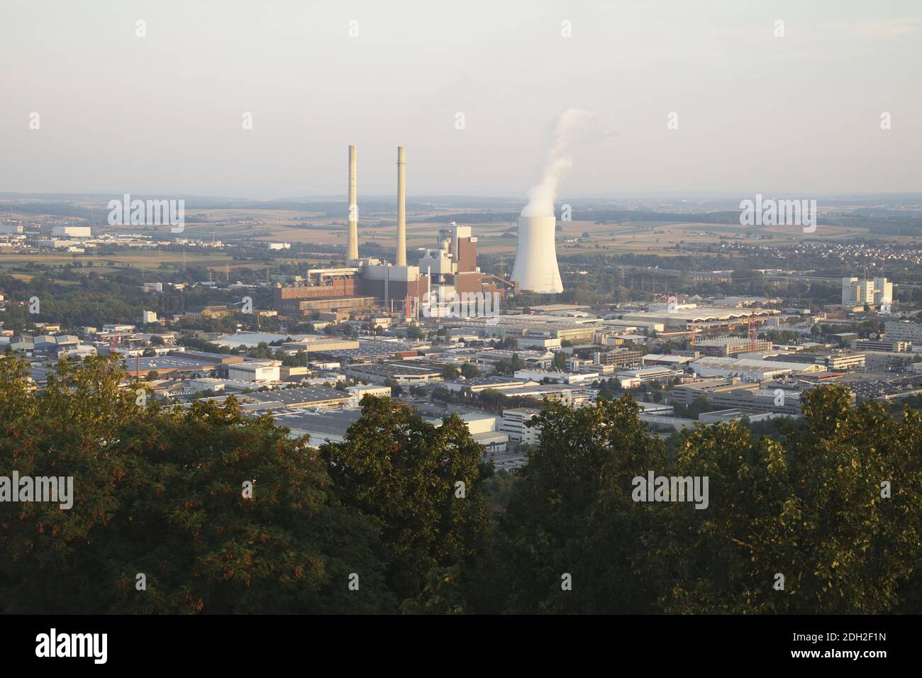 Blick auf die Stadt Heilbronn, Baden-WÃ¼rttemberg, Deutschland Stockfoto