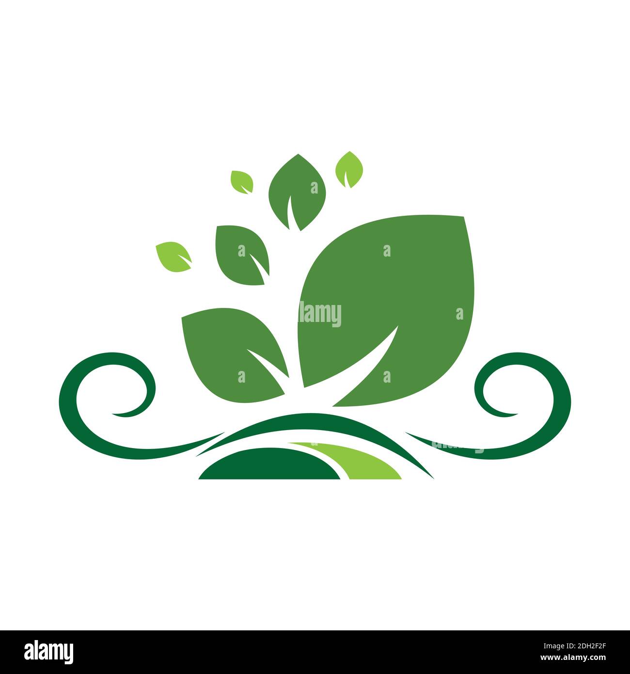 Abstrakte Plantage Landwirtschaft Logo Symbol Vektor Design Konzept Stock Vektor