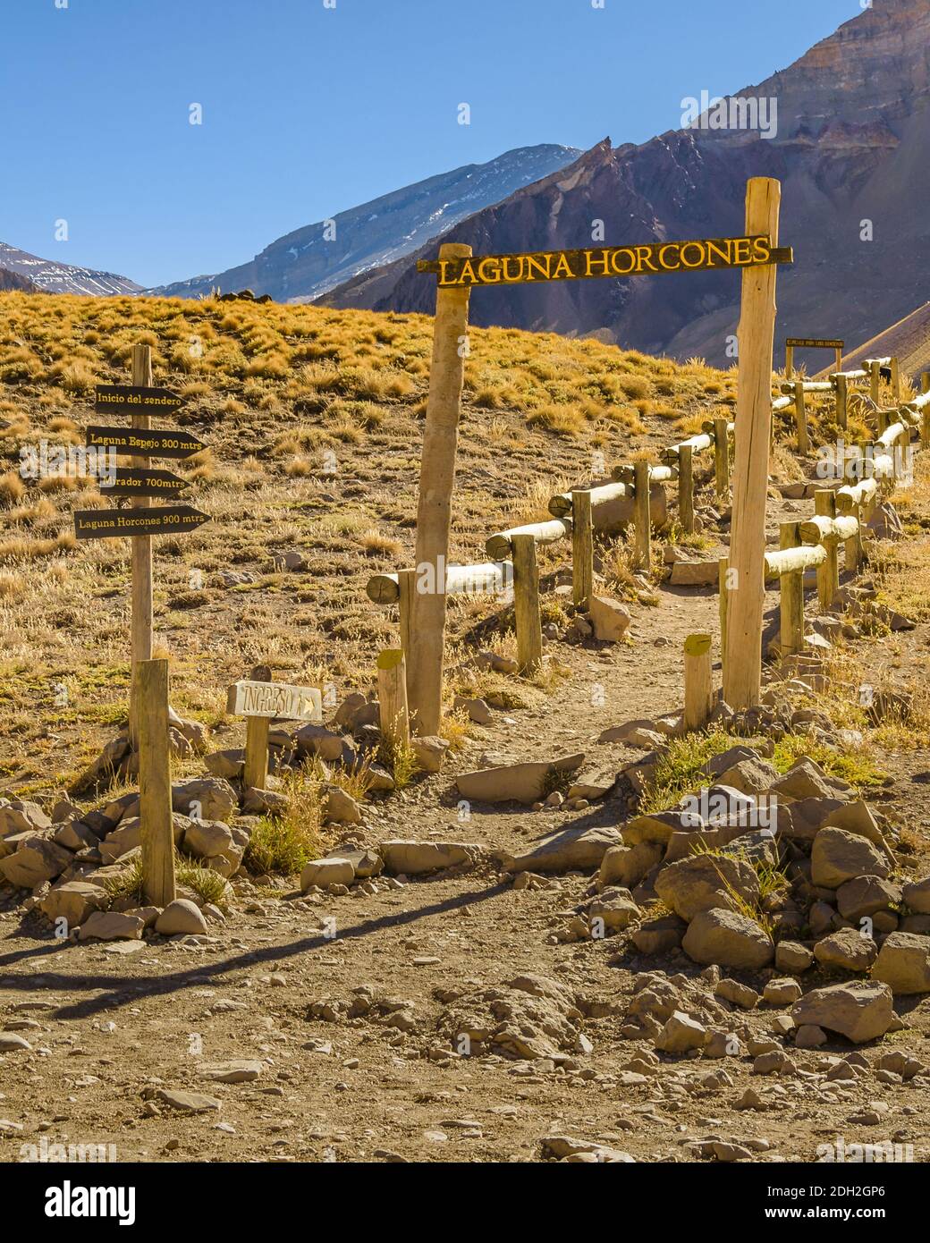 Aconcagua National, Park, Mendoza, Argentinien Stockfoto