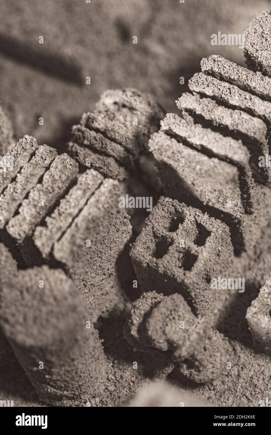 Monochromatische Sepia abstrakt von PC-Motherboard / Desktop-PC-Motherboard Oberfläche behandelt. Als Technologie abstrakt, abstrakte Computer, alte Technologie. Stockfoto