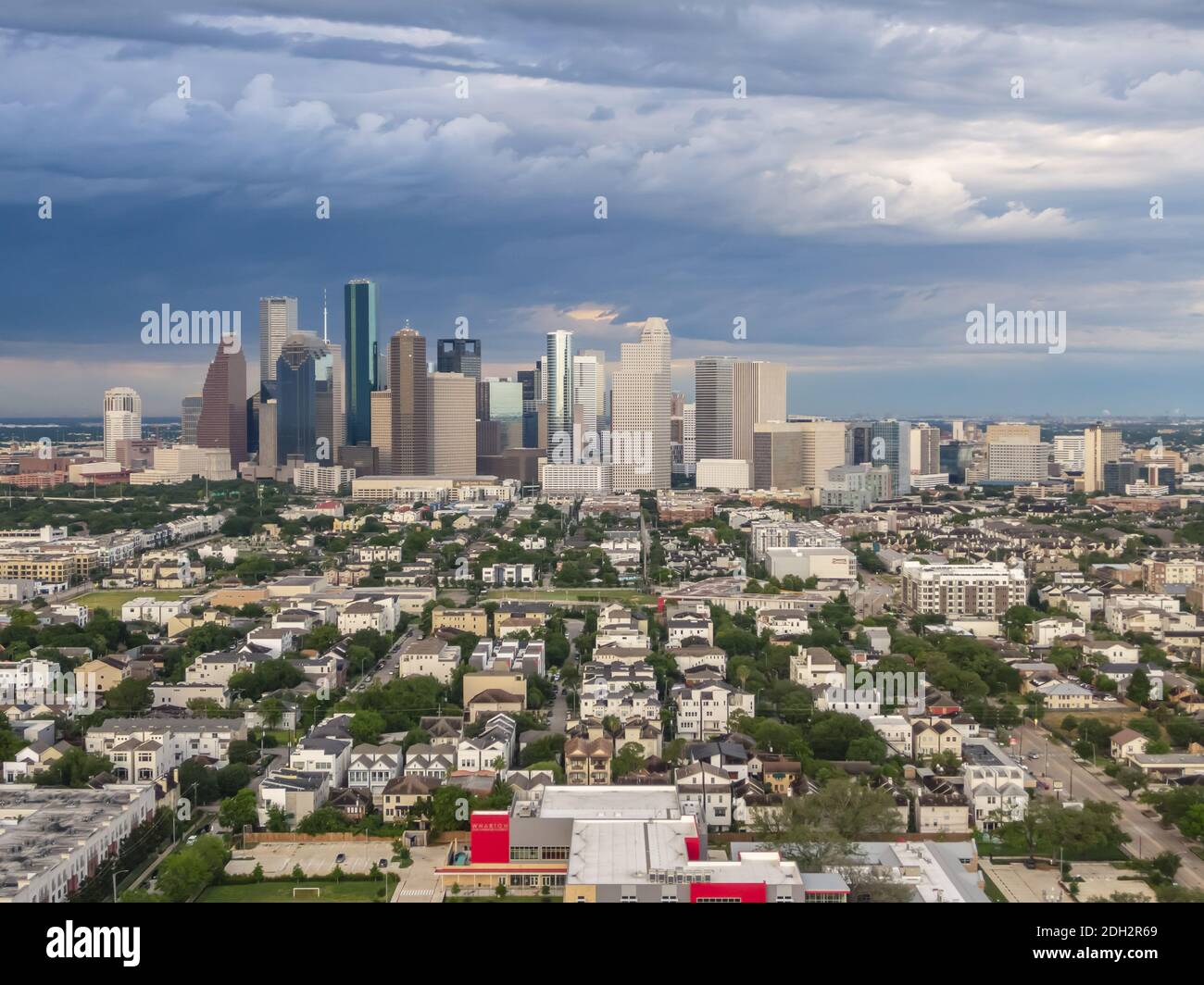 Luftaufnahme Von Houston Texas Stockfoto