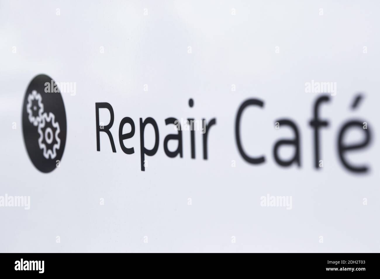 Reparieren CafÃ© Symbolbild Stockfoto