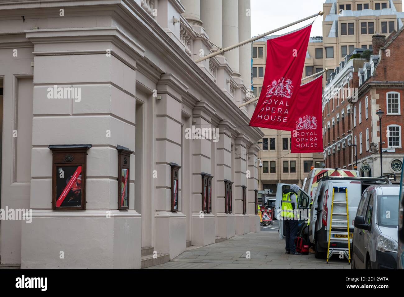 Blick auf das Royal Opera House in London Covent Garden. Stockfoto