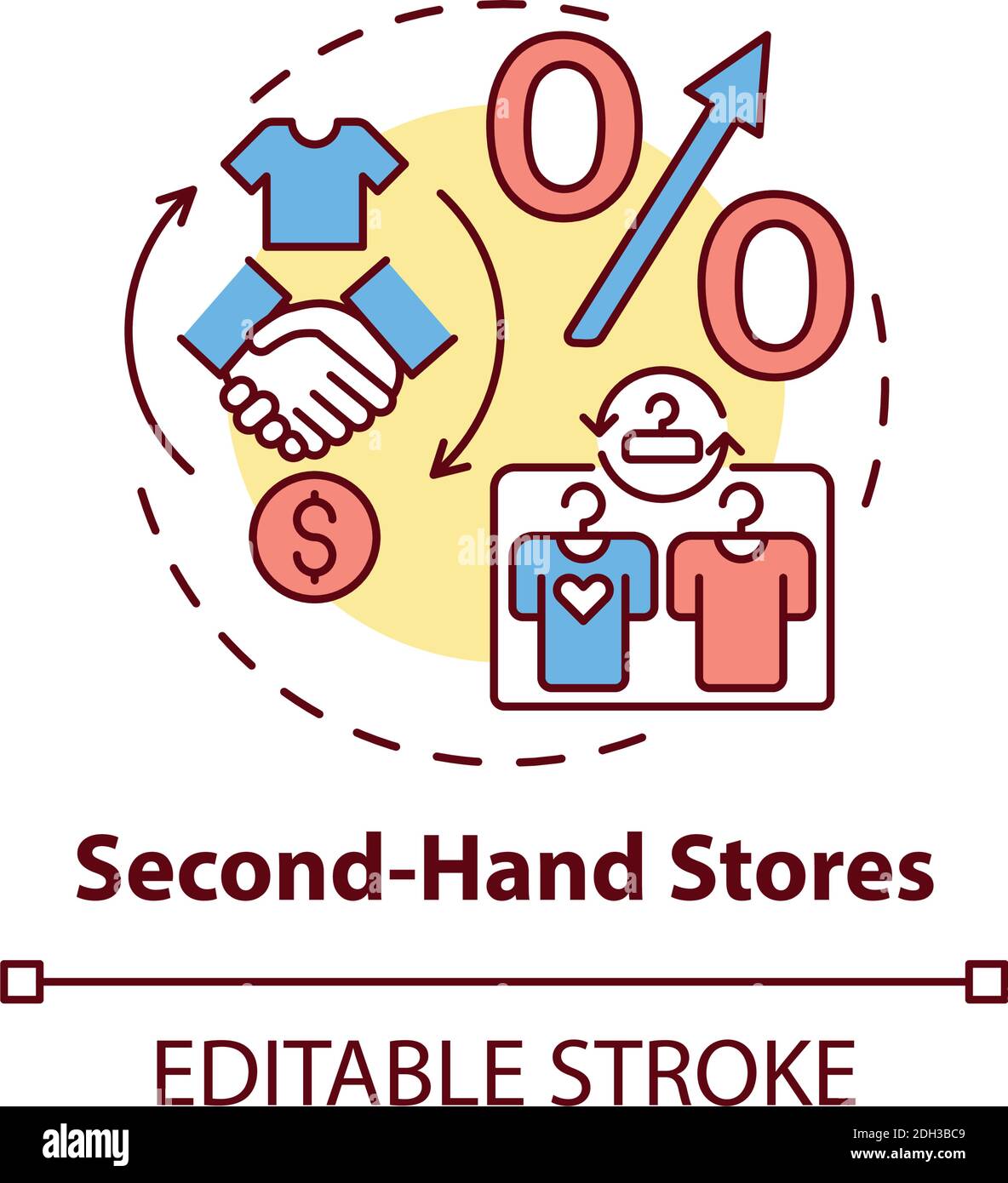 Secondhand laden Stock-Vektorgrafiken kaufen - Alamy