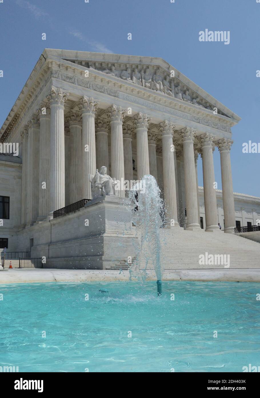 Das Gebäude des US Supreme Court in Washington DC Stockfoto