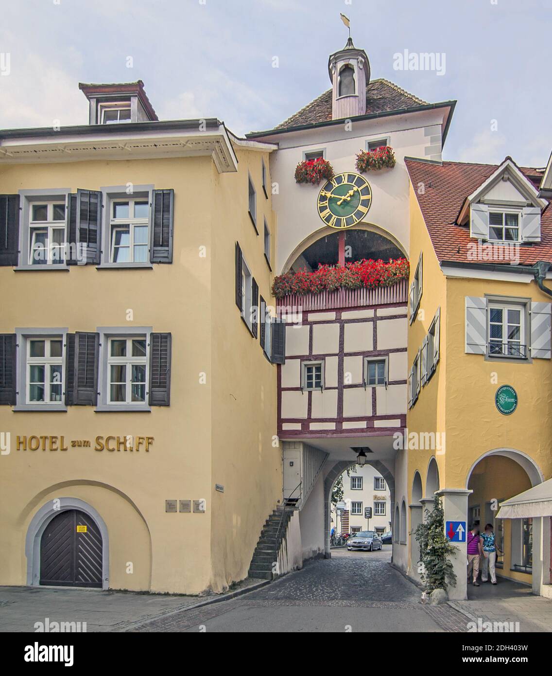 Unteres Stadttor, Meersburg am Bodensee Stockfoto