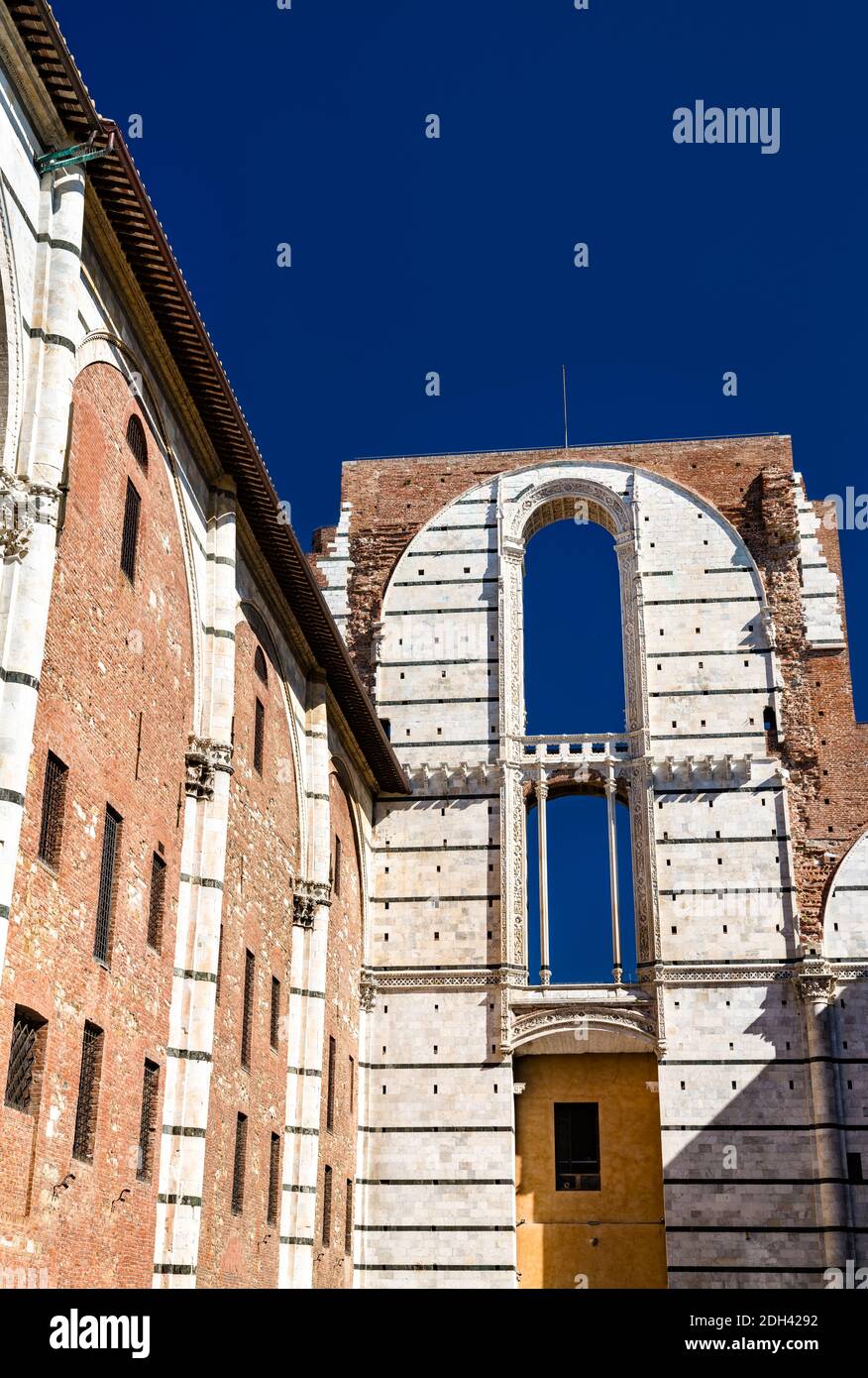 Facciatone unvollendete Kathedrale von Siena in Italien Stockfoto