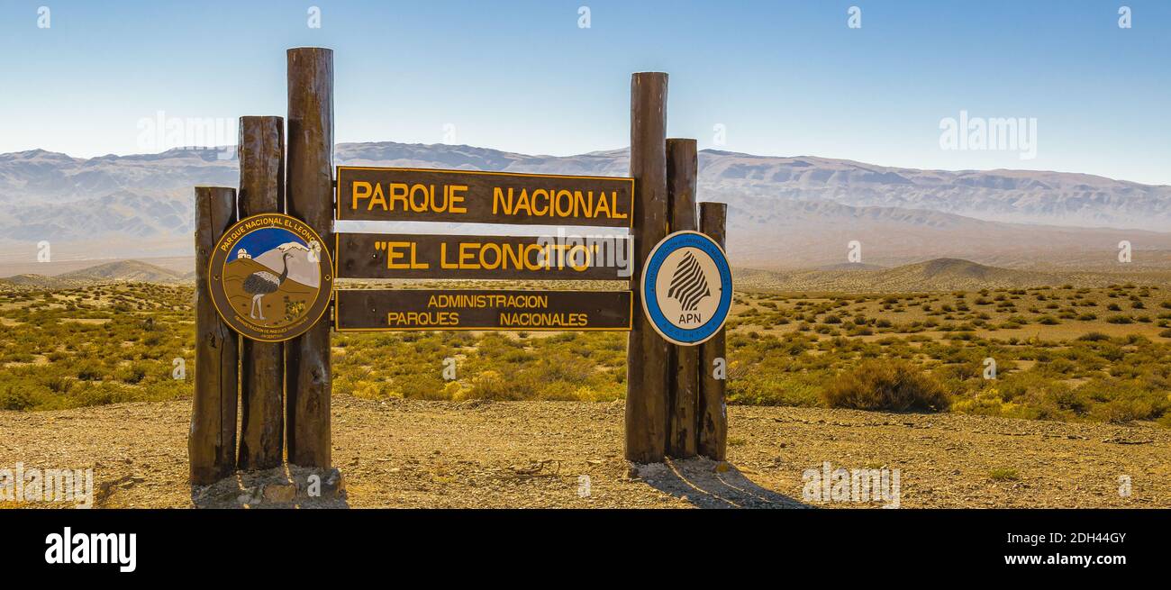 Nationalpark El Leoncito, Provinz San Juan, Argentinien Stockfoto