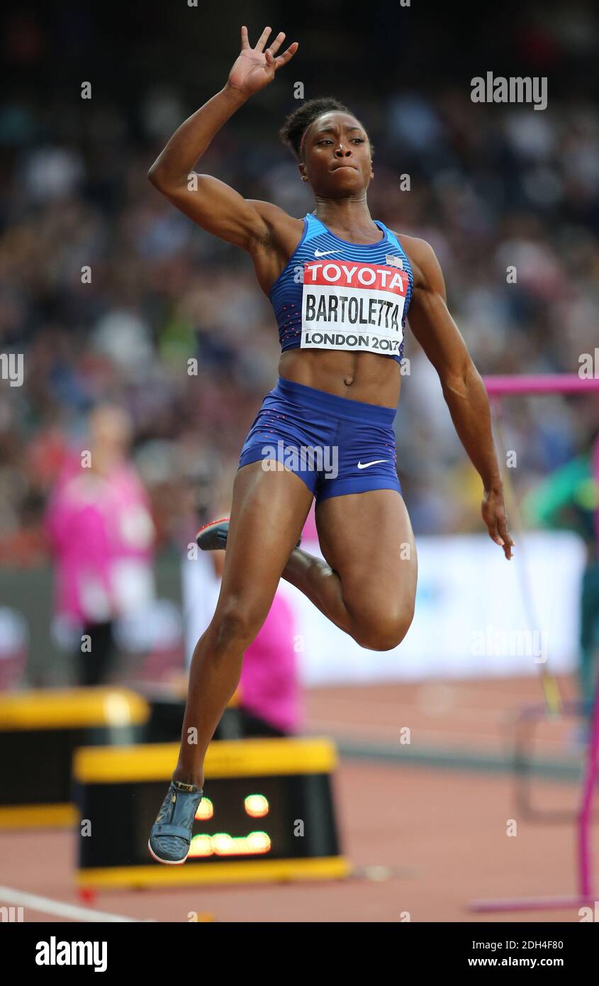 Tianna Bartoletta aus den USA, dritte im Weitsprung am 8. Tag der IAAF-Weltmeisterschaft 2017 im Londoner Stadion in London, Großbritannien, am Samstag, 11. August 2017. Foto von Giuliano Bevilacqua/ABACAPRESS.COM Stockfoto