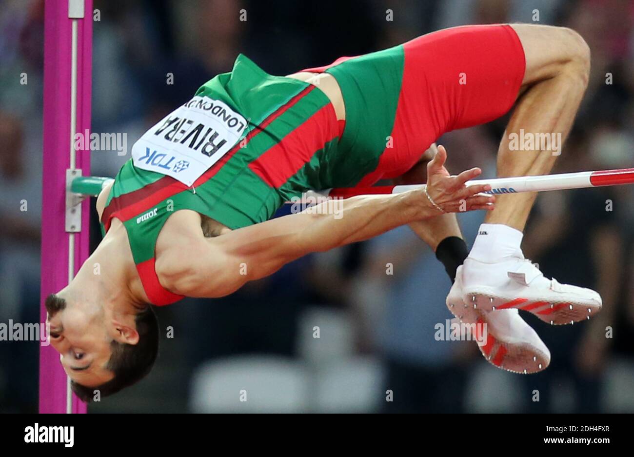 Edgar Rivera´s Mexiko im Männer-Hochsprung am 10. Tag der IAAF-Weltmeisterschaft 2017 im Londoner Stadion, Großbritannien, Sonntag, 13. August 2017. Foto von Giuliano Bevilacqua/ABACAPRESS.COM Stockfoto