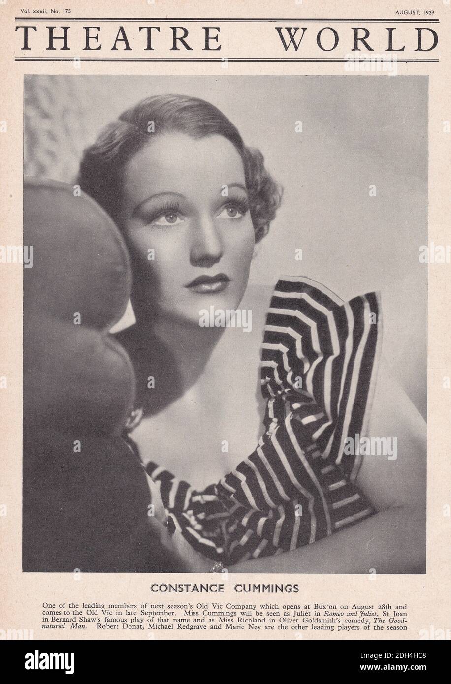 Constance Cummings CBE - amerikanisch-britische Schauspielerin. Spielen von Julia in Romeo und Julia. Stockfoto