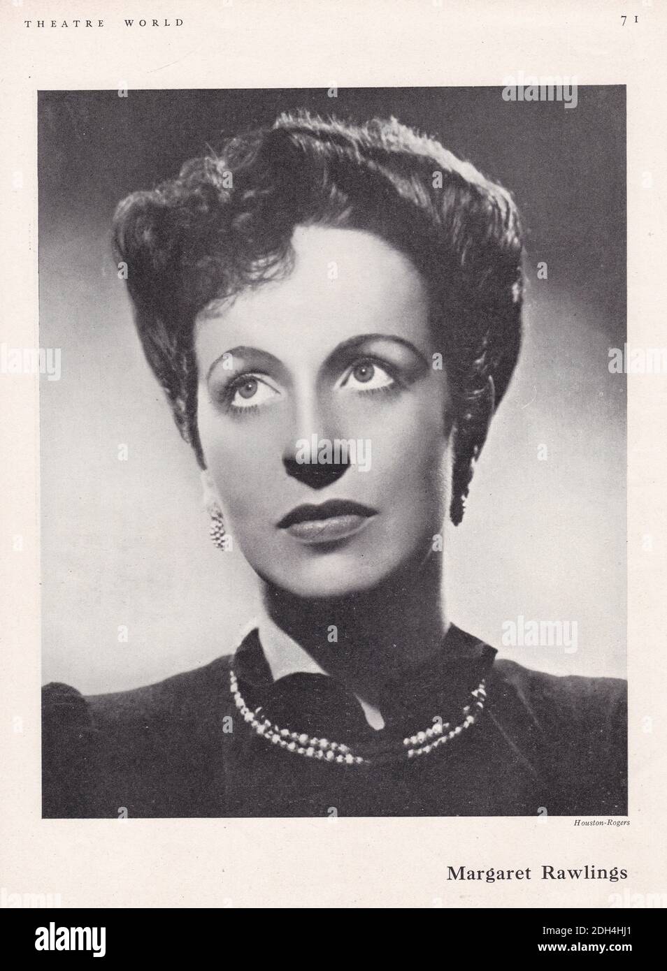 Margaret Rawlings, Lady Barlow - englische Bühnendarstellerin. Stockfoto
