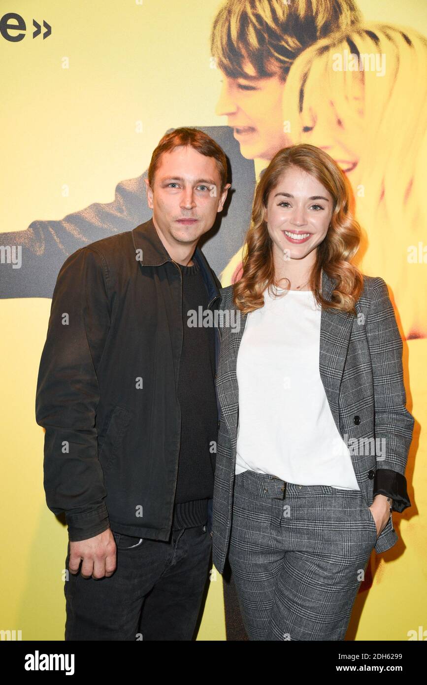 Vincent Rottiers und Alice Isaaz bei der Premiere des Films Especes Menacees im UGC Bercy Kino, Paris, Frankreich, am 25. September 2017. Foto von Mireille Ampilhac/ABACAPRESS.COM Stockfoto