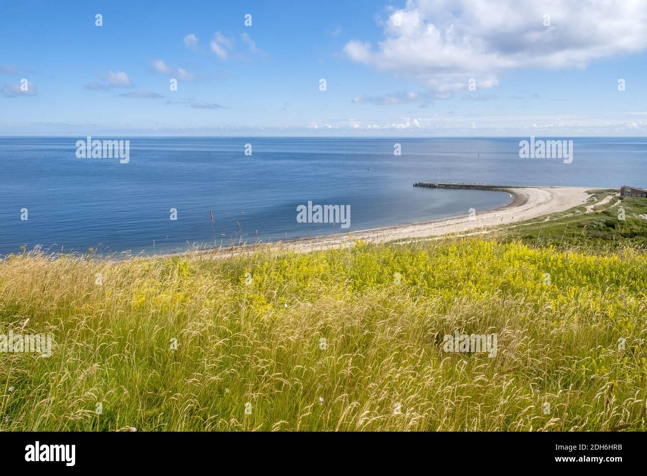 Blick von der Klippenrandweg auf die Nordsee, Helgoland Stockfoto