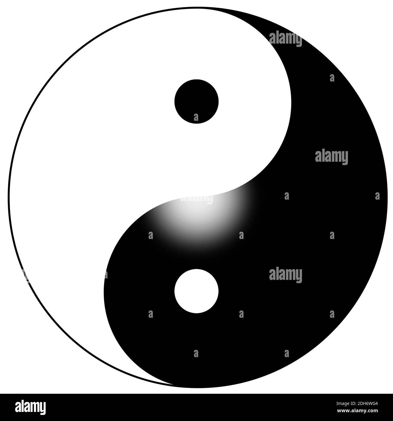 Yin, Yang, Medizin, chinesisch, tcm, Symbol, Zeichen, isoliert Stockfoto