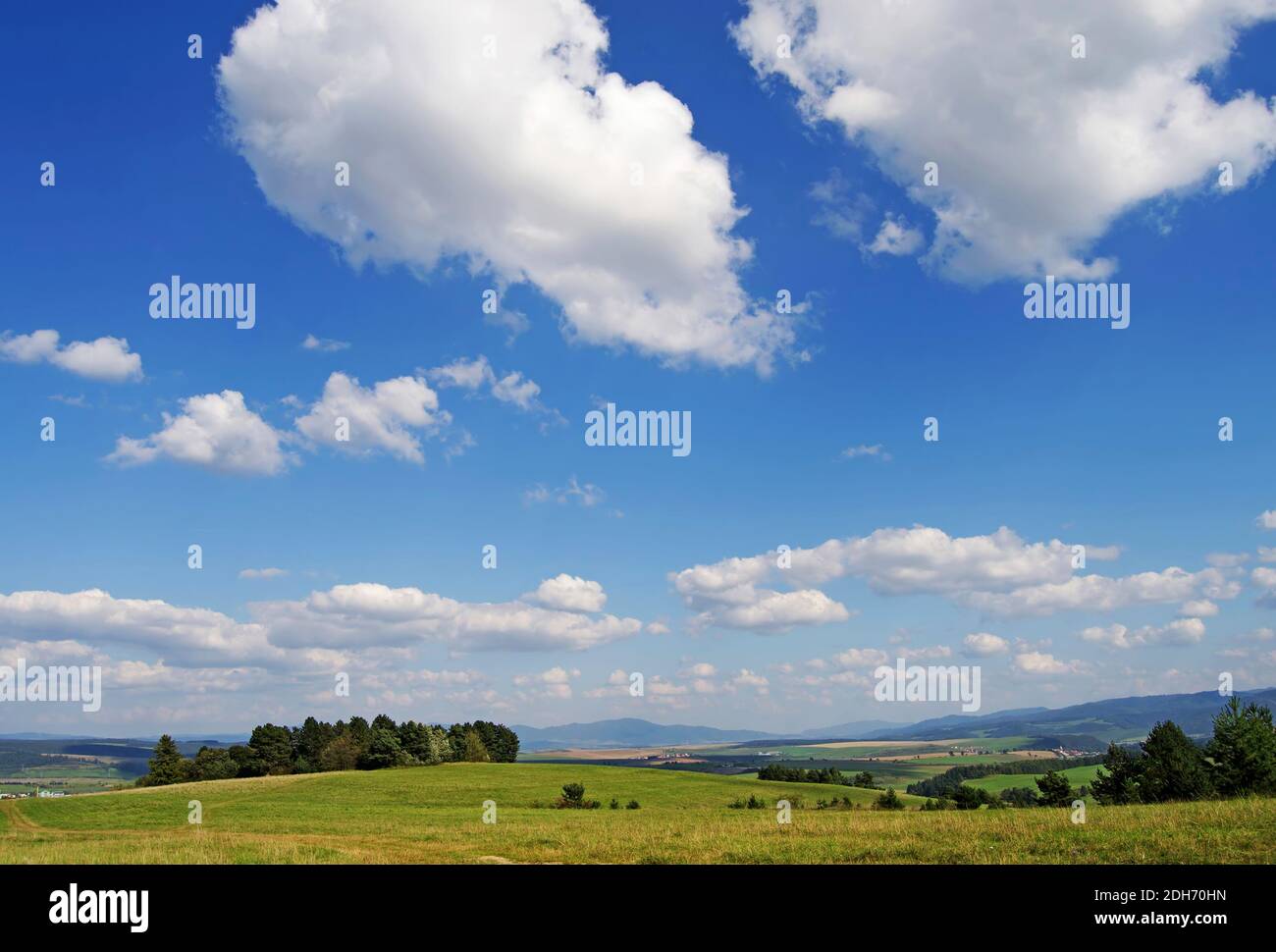 Landschaft mit Wolken Stockfoto