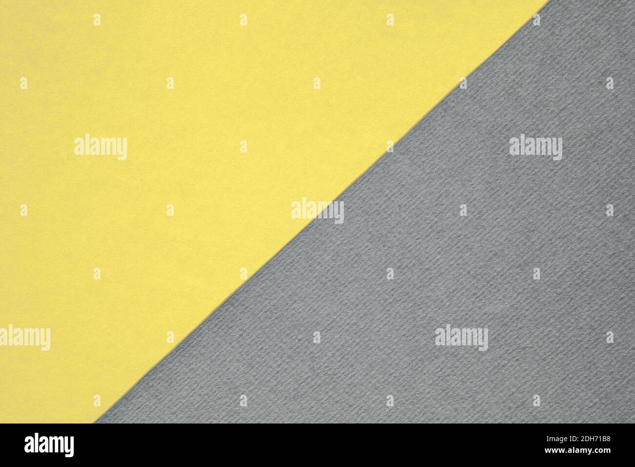 Pastellfarben gelb und neutral grau abstrakt Duo Ton Hintergrund Design Stockfoto