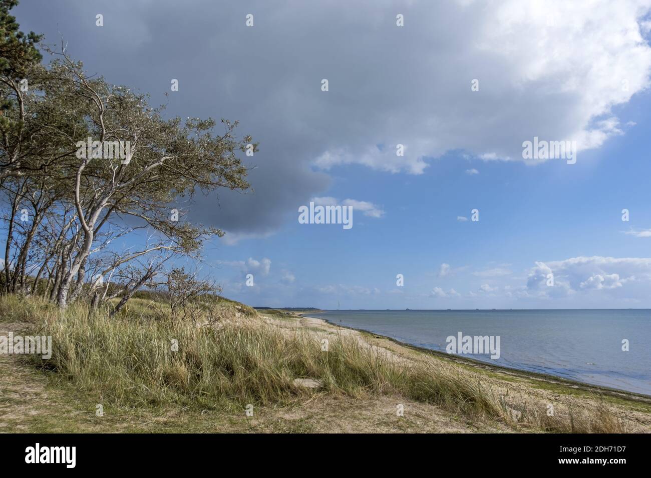 Strand bei Hedehusum, Utersum, Nordseeinsel FÃ¶hr Stockfoto