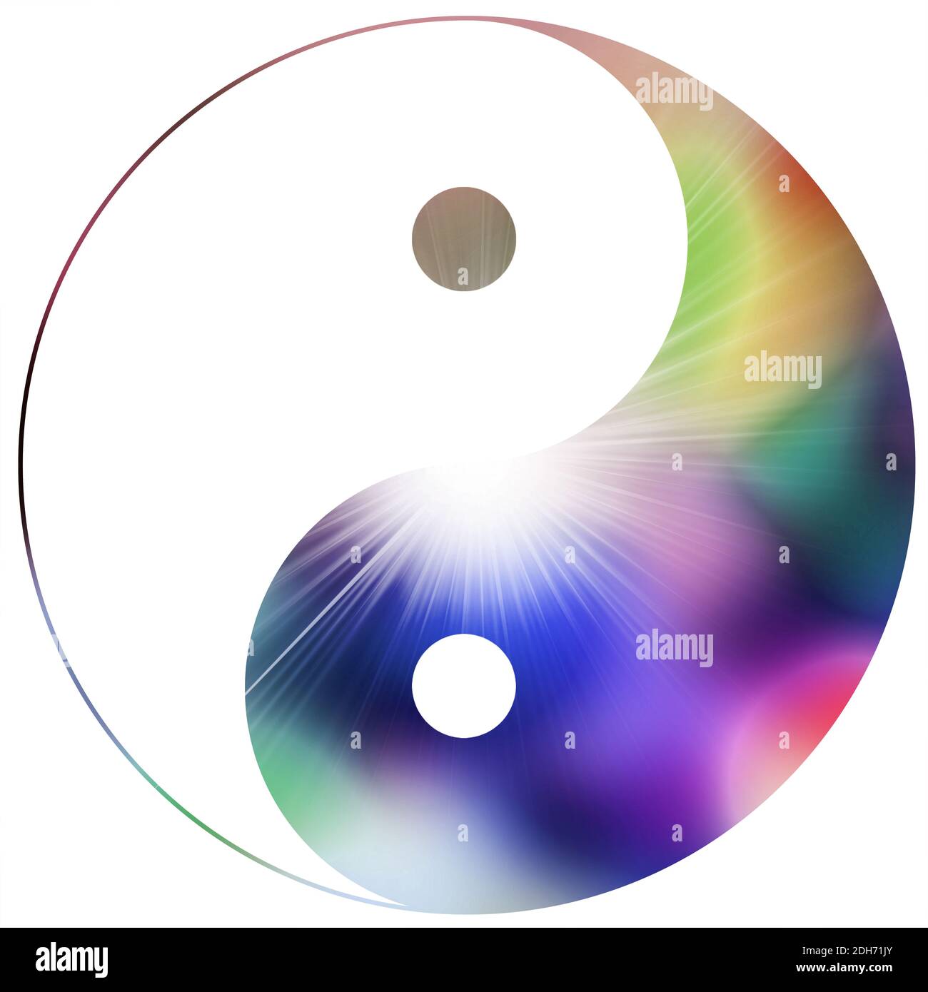 Yin, Yang, Medizin, chinesisch, tcm, Symbol, Zeichen, isoliert Stockfoto