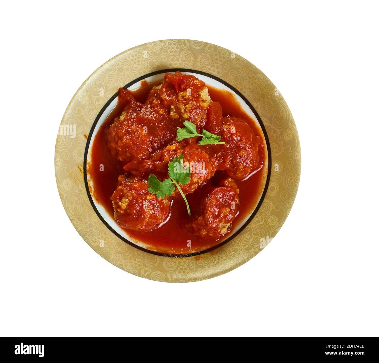 Sizilianische Polpette al Sugo Stockfoto