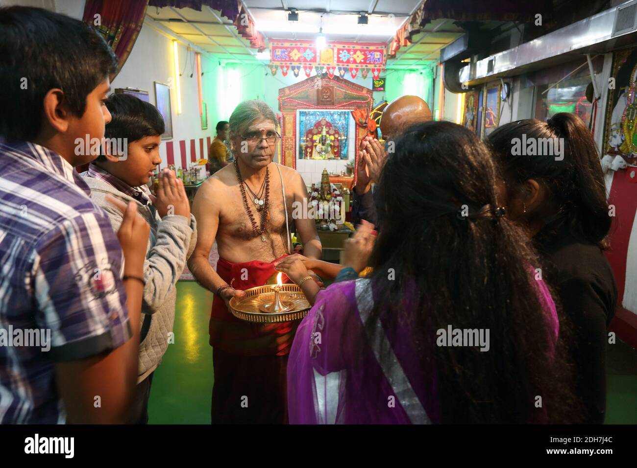Deutschland / Frankfurt am Main/ Eastend /Sri Katpaga Vinayakar Hindu Tempel . Stockfoto