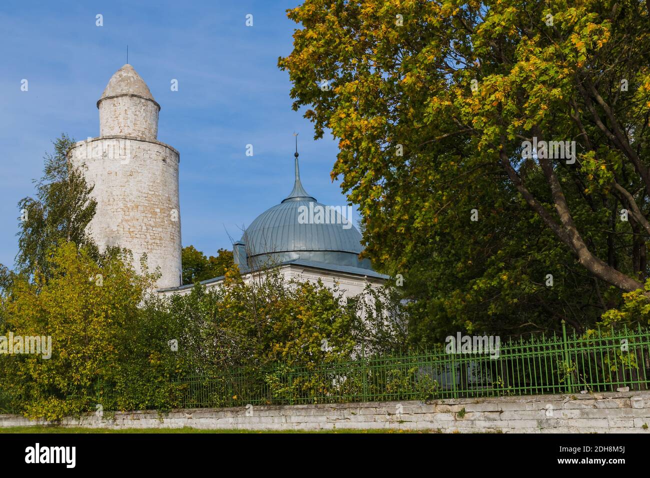 Alte Moschee mit Minarett in Kasimov - Russland Stockfoto