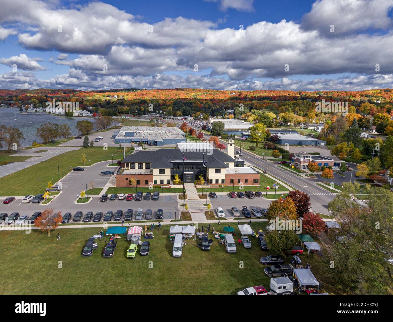 Boyne City Farmer's Market Stockfoto