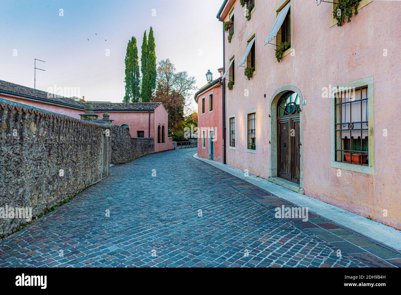 Italien Venetien - Pieve di Soligo - Borgo Stolfi Stockfoto
