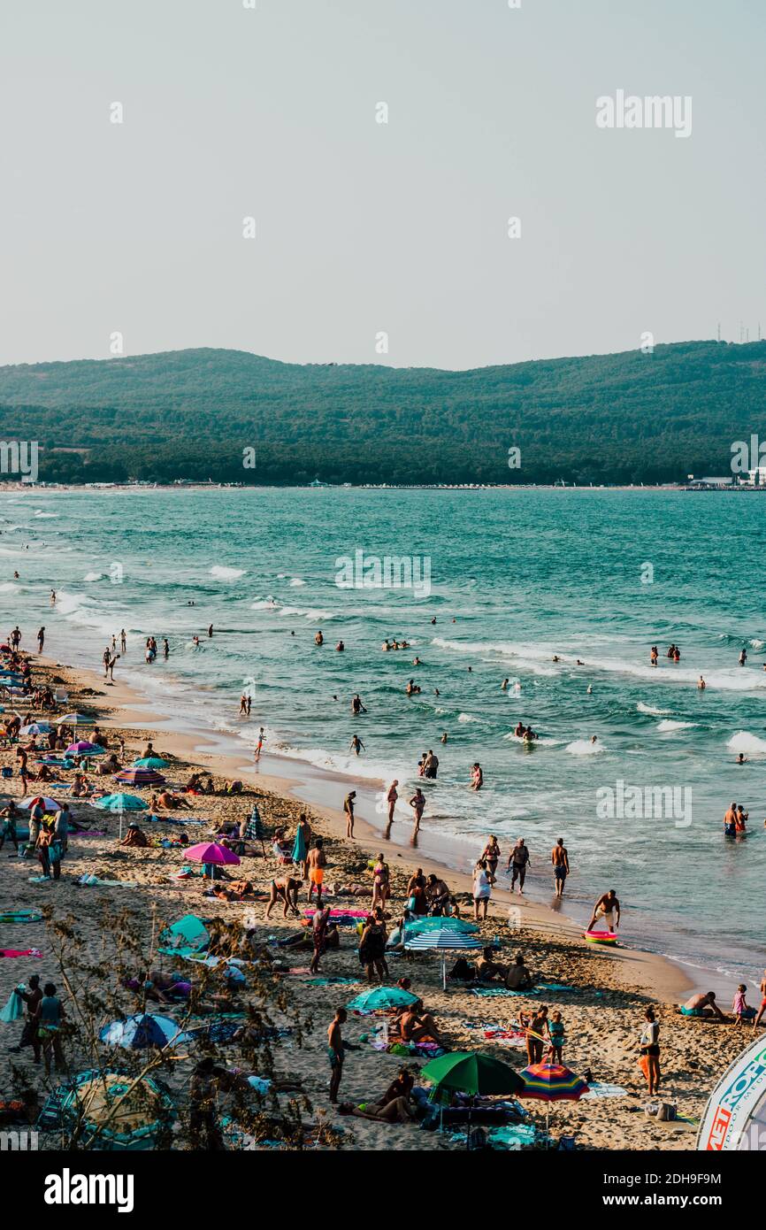 Bulgarischer Strand Stockfoto