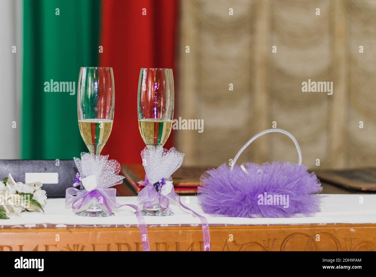 Hochzeitsaltar Stockfoto