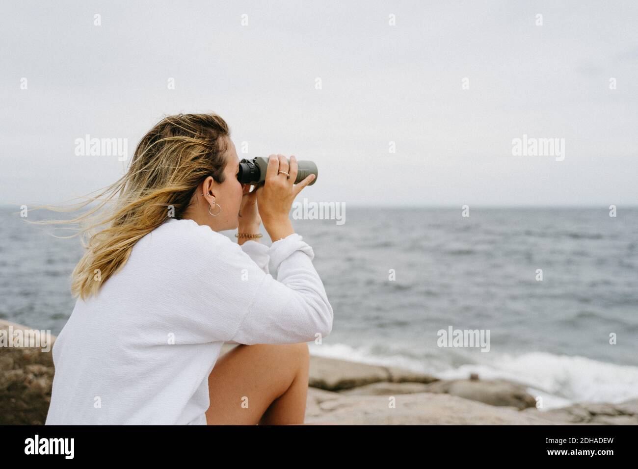Wale beobachten in Tadoussac, Quebec Stockfoto