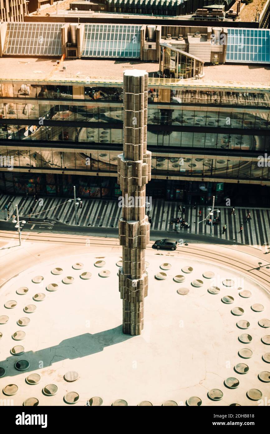 High-Angle-Ansicht von Sergels Torg in öffentlichen Platz bei Stockholm Stockfoto