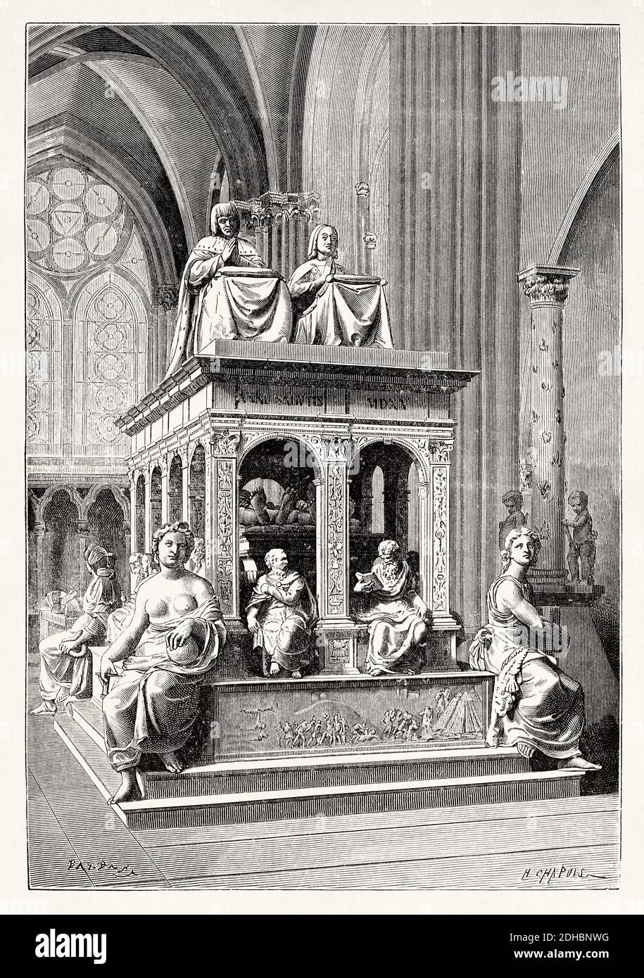 Grab von Ludwig XII. Von Frankreich und Anne De Bretagne, Basilika